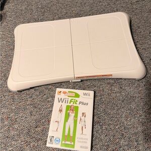 Nintendo Wii Fit Balance Board With Wii Fit Plus Video Game